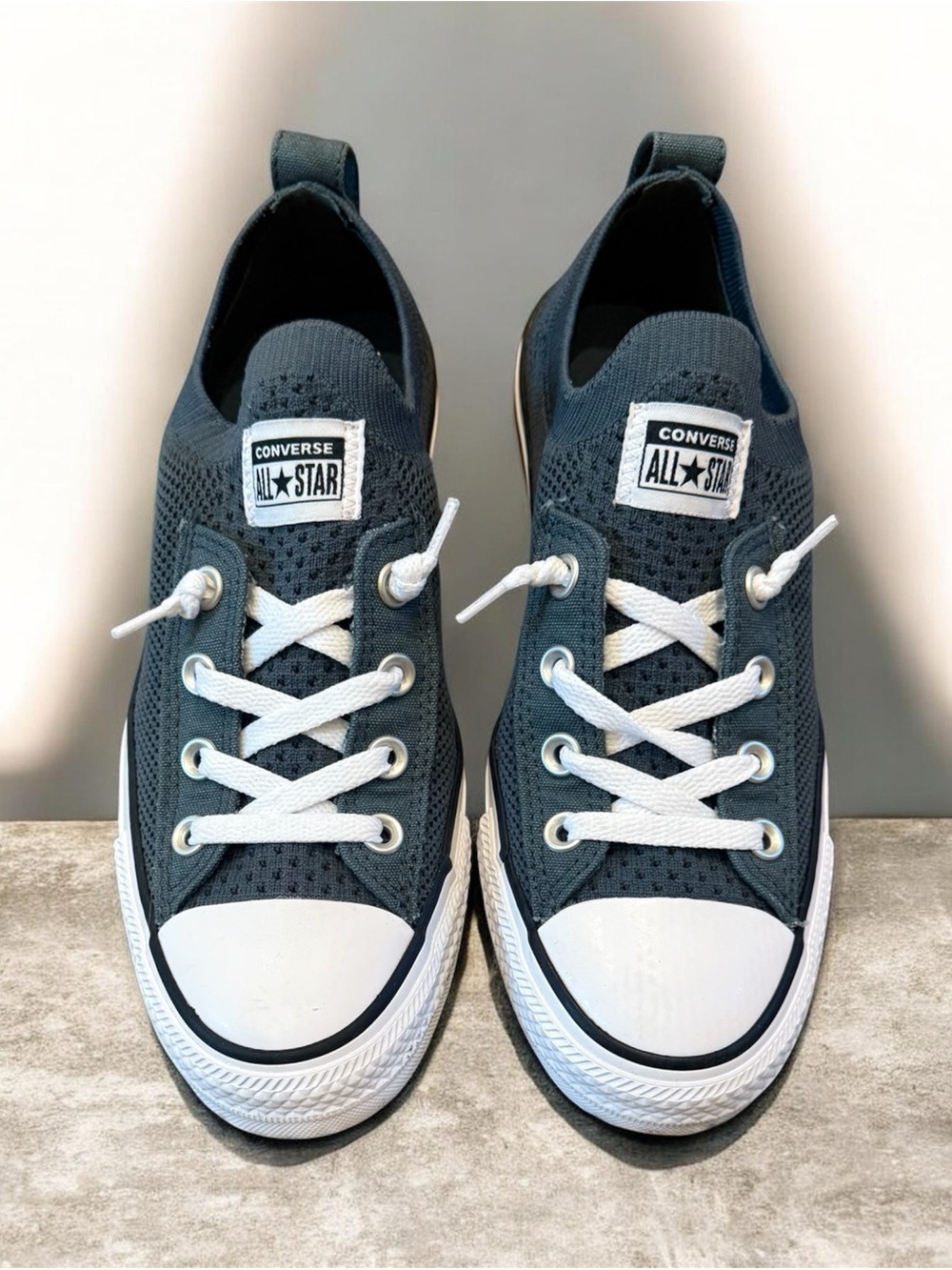 Converse All Star shoreline Slip-On Knit Sneakers in muted green nwot